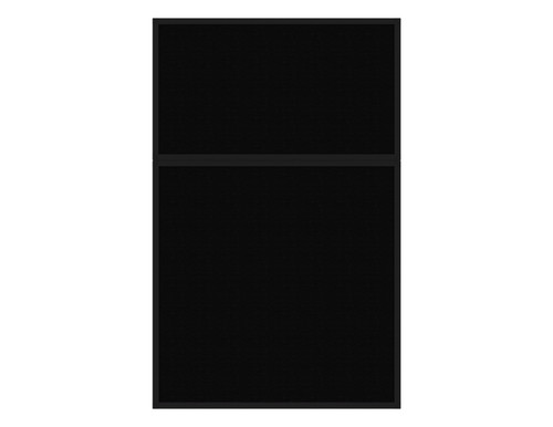 Portable and Acoustic Partition Hush Panel Configurable Cubicle Partition 4' x 6' Black Woven Fabric Black Trim