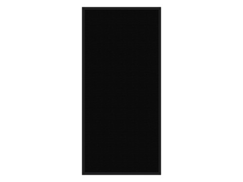 Portable and Acoustic Partition Hush Panel Configurable Cubicle Partition 3' x 6' Black Woven Fabric Black Trim