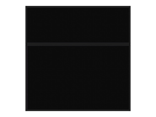 Portable and Acoustic Partition Hush Panel Configurable Cubicle Partition 6' x 6' Black Woven Fabric Black Trim