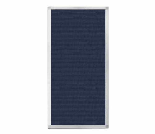 Portable and Acoustic Partition Hush Panel Configurable Cubicle Partition 2' x 4' Navy Blue Woven Fabric