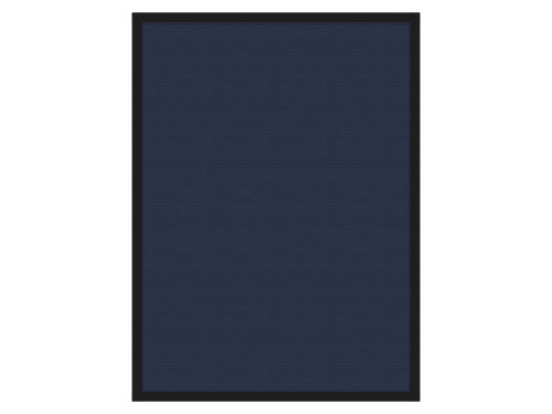 Portable and Acoustic Partition Hush Panel Configurable Cubicle Partition 3' x 4' Navy Blue Woven Fabric Black Trim
