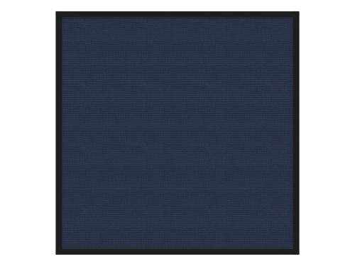 Portable and Acoustic Partition Hush Panel Configurable Cubicle Partition 4' x 4' Navy Blue Woven Fabric Black Trim