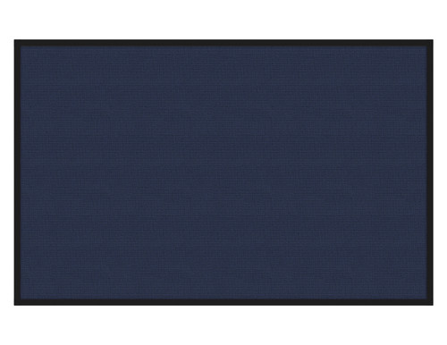 Portable and Acoustic Partition Hush Panel Configurable Cubicle Partition 6' x 4' Navy Blue Woven Fabric Black Trim