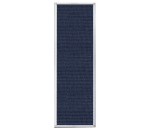 Portable and Acoustic Partition Hush Panel Configurable Cubicle Partition 2' x 6' Navy Blue Woven Fabric