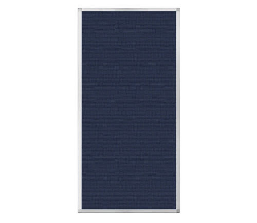 Portable and Acoustic Partition Hush Panel Configurable Cubicle Partition 3' x 6' Navy Blue Woven Fabric