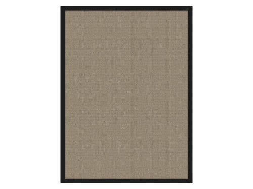 Portable and Acoustic Partition Hush Panel Configurable Cubicle Partition 3' x 4' Warm Pebble Woven Fabric Black Trim