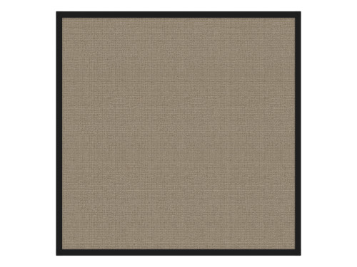 Portable and Acoustic Partition Hush Panel Configurable Cubicle Partition 4' x 4' Warm Pebble Woven Fabric Black Trim