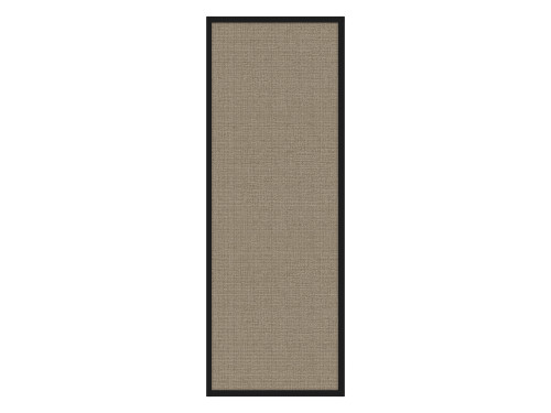 Portable and Acoustic Partition Hush Panel Configurable Cubicle Partition 2' x 6' Warm Pebble Woven Fabric Black Trim
