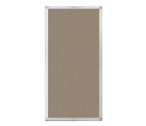 Portable and Acoustic Partition Hush Panel Configurable Cubicle Partition 2' x 4' Warm Pebble Woven Fabric