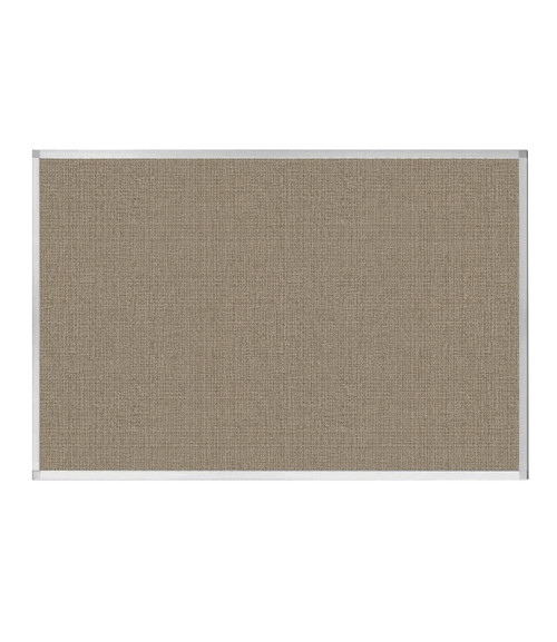 Portable and Acoustic Partition Hush Panel Configurable Cubicle Partition 6' x 4' Warm Pebble Woven Fabric