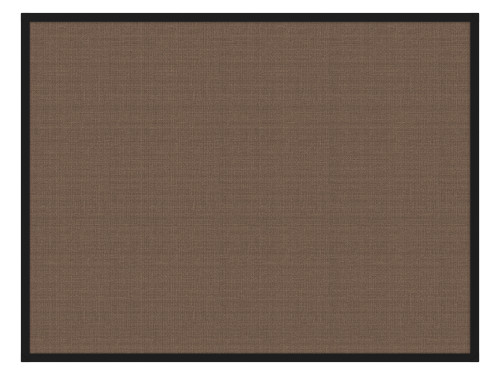 Portable and Acoustic Partition Hush Panel Configurable Cubicle Partition 5' x 4' Mocha Woven Fabric Black Trim