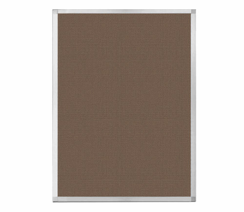Portable and Acoustic Partition Hush Panel Configurable Cubicle Partition 3' x 4' Mocha Woven Fabric