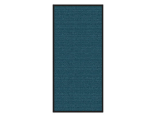 Portable and Acoustic Partition Hush Panel Configurable Cubicle Partition 3' x 6' Caribbean Woven Fabric Black Trim