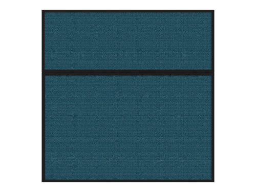 Portable and Acoustic Partition Hush Panel Configurable Cubicle Partition 6' x 6' Caribbean Woven Fabric Black Trim