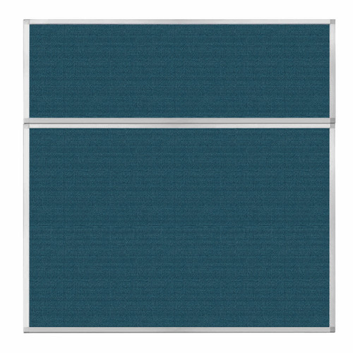 Portable and Acoustic Partition Hush Panel Configurable Cubicle Partition 6' x 6' Caribbean Woven Fabric