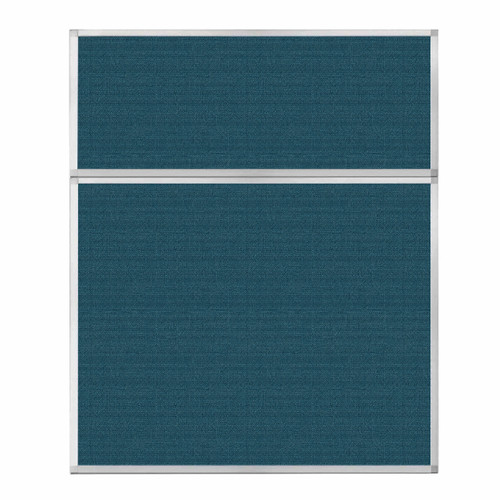 Portable and Acoustic Partition Hush Panel Configurable Cubicle Partition 5' x 6' Caribbean Woven Fabric