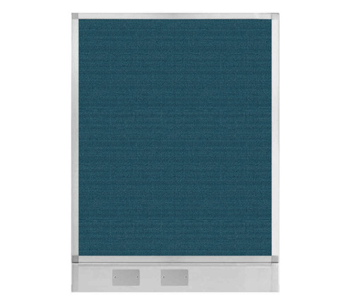 Configurable Acoustic Cubicle Partition Electric Hush Panel 3' x 4' Caribbean Woven Fabric W/ Electric Channel