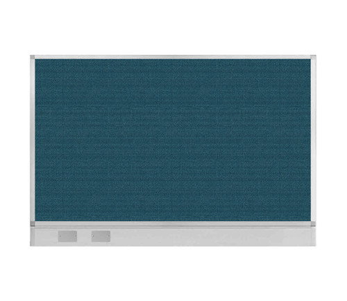 Configurable Acoustic Cubicle Partition Electric Hush Panel 6' x 4' Caribbean Woven Fabric W/ Electric Channel