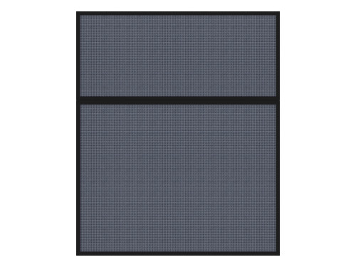 Portable and Acoustic Partition Hush Panel Configurable Cubicle Partition 5' x 6' Ocean Woven Fabric Black Trim