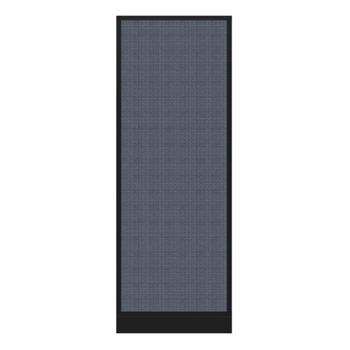 Configurable Acoustic Cubicle Partition Electric Hush Panel 2' x 6' Ocean Woven Fabric Black Trim
