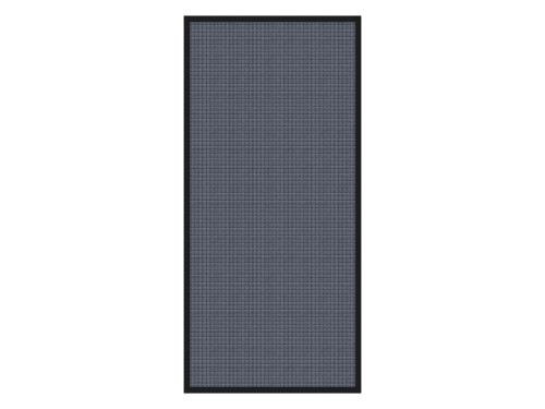 Portable and Acoustic Partition Hush Panel Configurable Cubicle Partition 3' x 6' Ocean Woven Fabric Black Trim