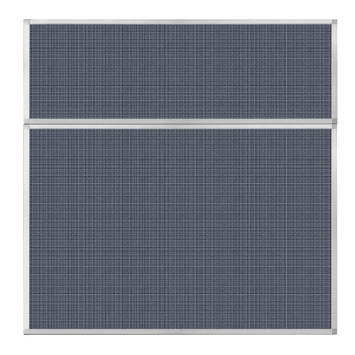 Portable and Acoustic Partition Hush Panel Configurable Cubicle Partition 6' x 6' Ocean Woven Fabric