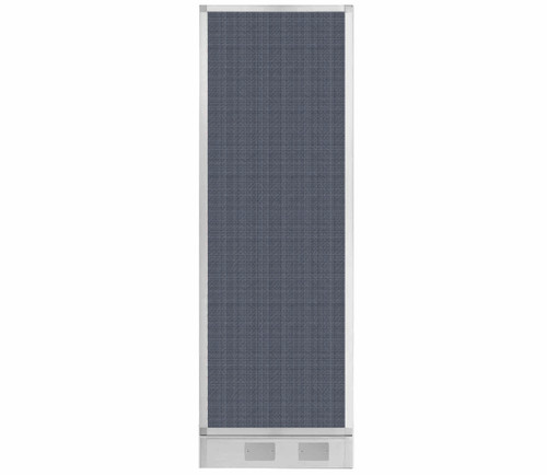 Configurable Acoustic Cubicle Partition Electric Hush Panel 2' x 6' Ocean Woven Fabric w/ Electric Channel