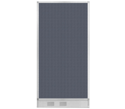 Configurable Acoustic Cubicle Partition Electric Hush Panel 3' x 6' Ocean Woven Fabric w/ Electric Channel