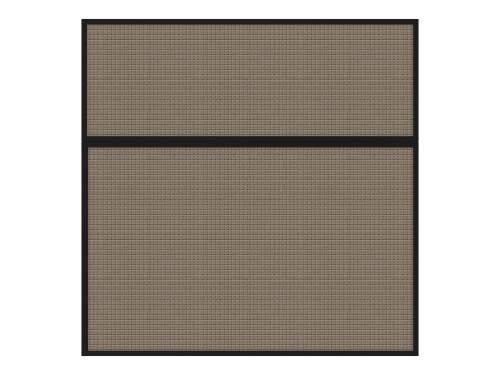 Portable and Acoustic Partition Hush Panel Configurable Cubicle Partition 6' x 6' Slate Woven Fabric Black Trim