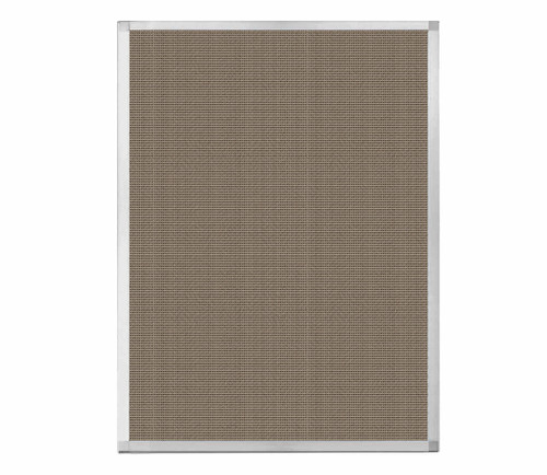 Portable and Acoustic Partition Hush Panel Configurable Cubicle Partition 3' x 4' Slate Woven Fabric