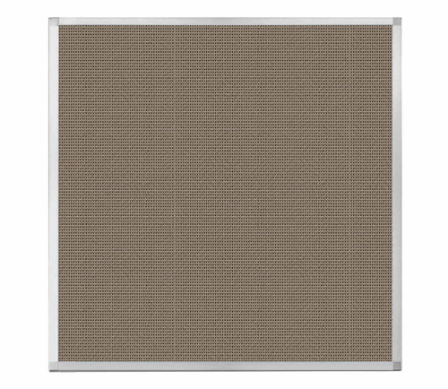 Portable and Acoustic Partition Hush Panel Configurable Cubicle Partition 4' x 4' Slate Woven Fabric