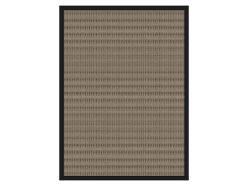Portable and Acoustic Partition Hush Panel Configurable Cubicle Partition 3' x 4' Slate Woven Fabric Black Trim