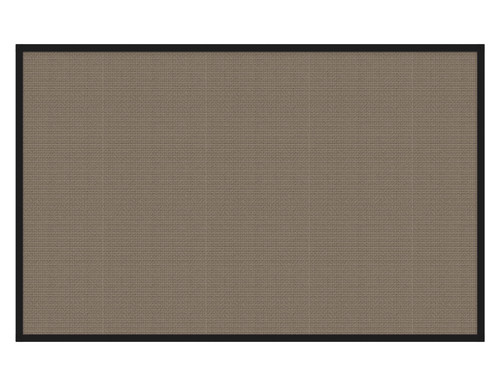 Portable and Acoustic Partition Hush Panel Configurable Cubicle Partition 6' x 4' Slate Woven Fabric Black Trim