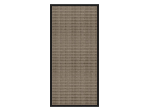 Portable and Acoustic Partition Hush Panel Configurable Cubicle Partition 3' x 6' Slate Woven Fabric Black Trim