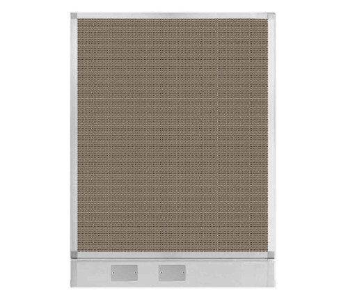 Configurable Acoustic Cubicle Partition Electric Hush Panel 3' x 4' Slate Woven Fabric w/ Electric Channel