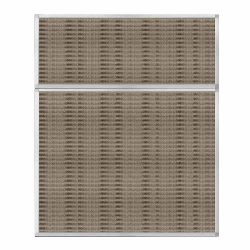 Portable and Acoustic Partition Hush Panel Configurable Cubicle Partition 5' x 6' Slate Woven Fabric