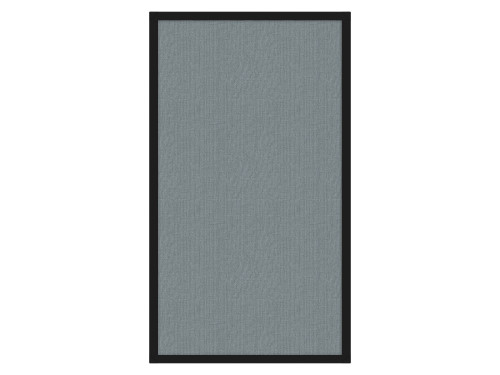 Portable and Acoustic Partition Hush Panel Configurable Cubicle Partition 2' x 4' Powder Blue Woven Fabric Black Trim