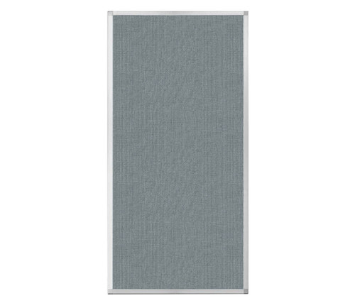 Portable and Acoustic Partition Hush Panel Configurable Cubicle Partition 3' x 6' Powder Blue Woven Fabric