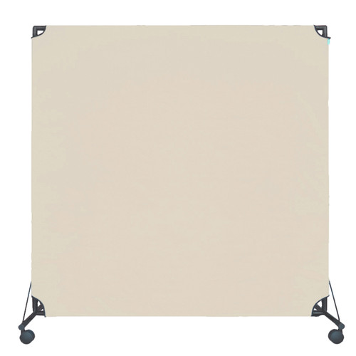 VP6 Rolling Economical Partition 6' x 6' Beige Canvas