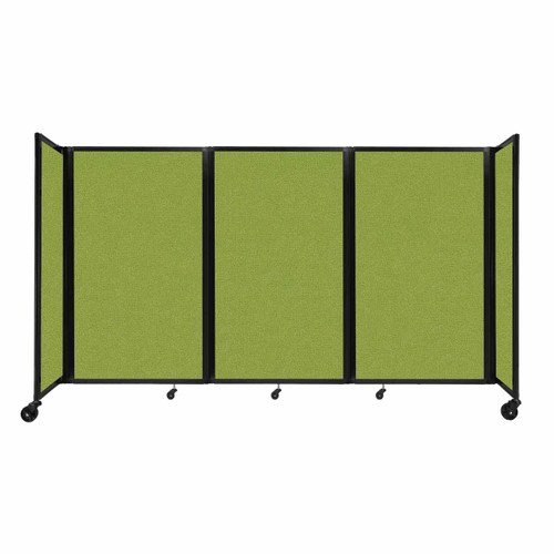 Room Divider 360¨ Folding Portable Partition 8'6" x 5' Lime Green Fabric