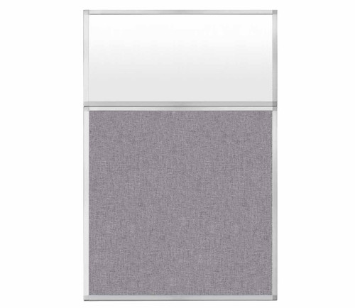4' x 6' W/ Window Cloud Gray Fabric Frosted Window
