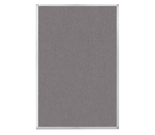 Portable and Acoustic Partition Hush Panel Configurable Cubicle Partition 6' x 4' Speckled Gray Fabric
