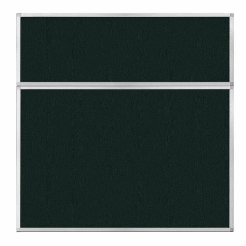 Portable and Acoustic Partition Hush Panel Configurable Cubicle Partition 6' x 6' Forest Green Fabric