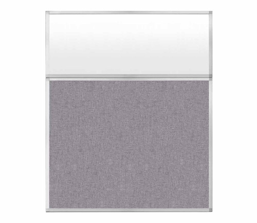 5' x 6' W/ Window Cloud Gray Fabric Frosted Window