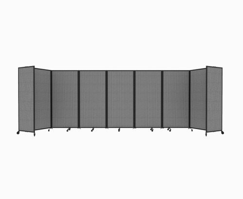 Room Divider 360 Folding Portable Partition 19'6" x 6' Ash Gray Fabric
