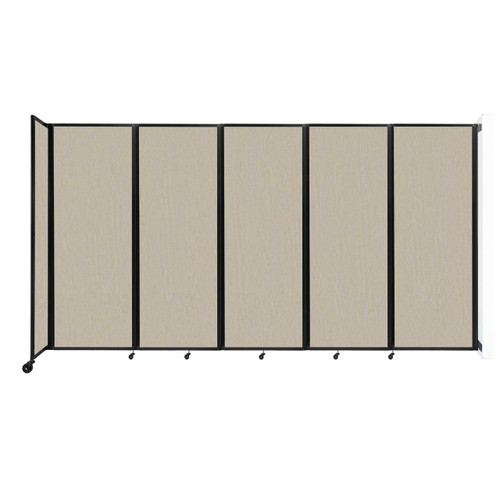 Wall-Mounted Room Divider 360¨ Folding Partition 14' x 7'6" Sand Fabric