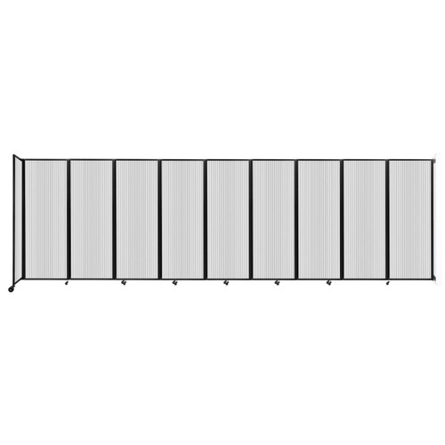 Wall-Mounted Room Divider 360¨ Folding Partition 25' x 7'6" Clear Polycarbonate