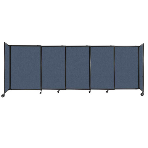 StraightWallª Sliding Portable Partition 11'3" x 4' Ocean Fabric