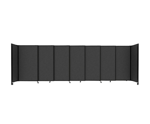 StraightWall Sliding Portable Partition 15'6" x 5' Classic Gray Fabric