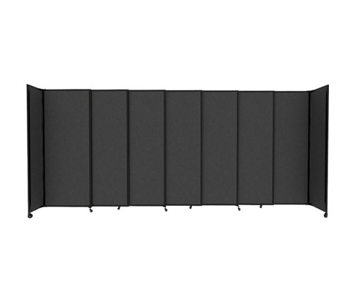 StraightWall Sliding Portable Partition 15'6" x 6' Classic Gray Fabric